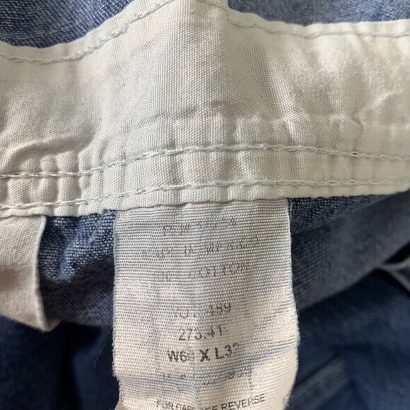 Key Imperial Size 40x26 Overalls Distressed Medium Wash Denim Adjustable Mens - Picture 8 of 11